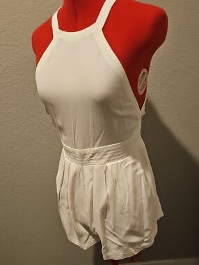 Forever 21 White Halter Romper